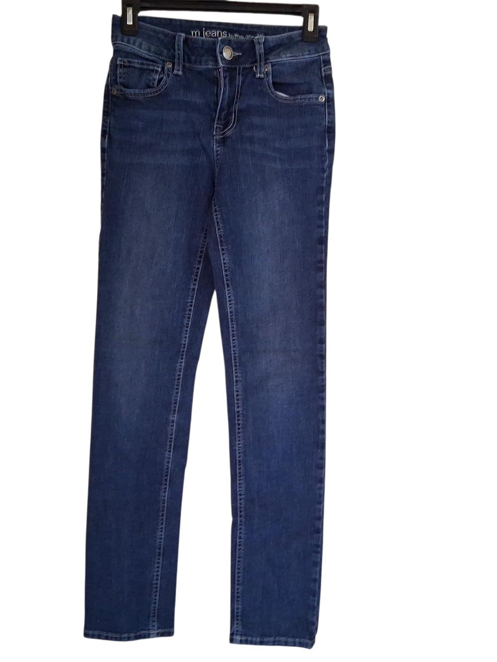 M Jeans By Maurices Mid Rise Slim Leg Stretch Size 0 Regular Straight Ankle